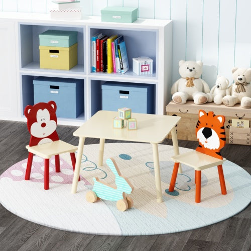 Secure-IT🔒Premium Solid Wood Children's Learning Table & 2 Chair Set