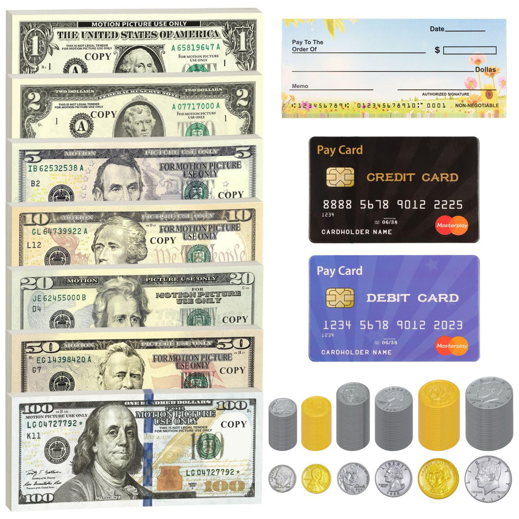 Secure-IT🔒Ms. Mary Math Money Master Kit: 542-Piece Play Money & Financial Literacy Set