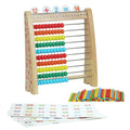 SECURE-IT🔒[GREAT HOME-SCHOOLING ESSENTIALS] Complete Wooden Math Station & Counting Abacus Kit