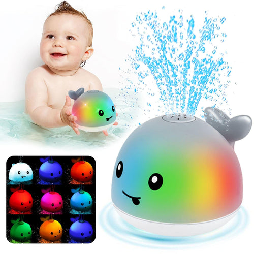 Secure-IT Miss Mary Math Professional Light Up Spraying Whale Bath Toy Suite