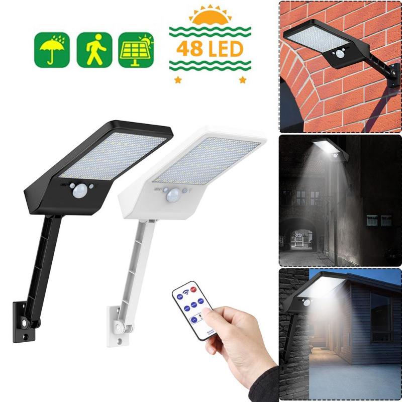 Secure-IT🔐 Professional 48-LED Solar Motion Security Light with Infrared Remote Suite
