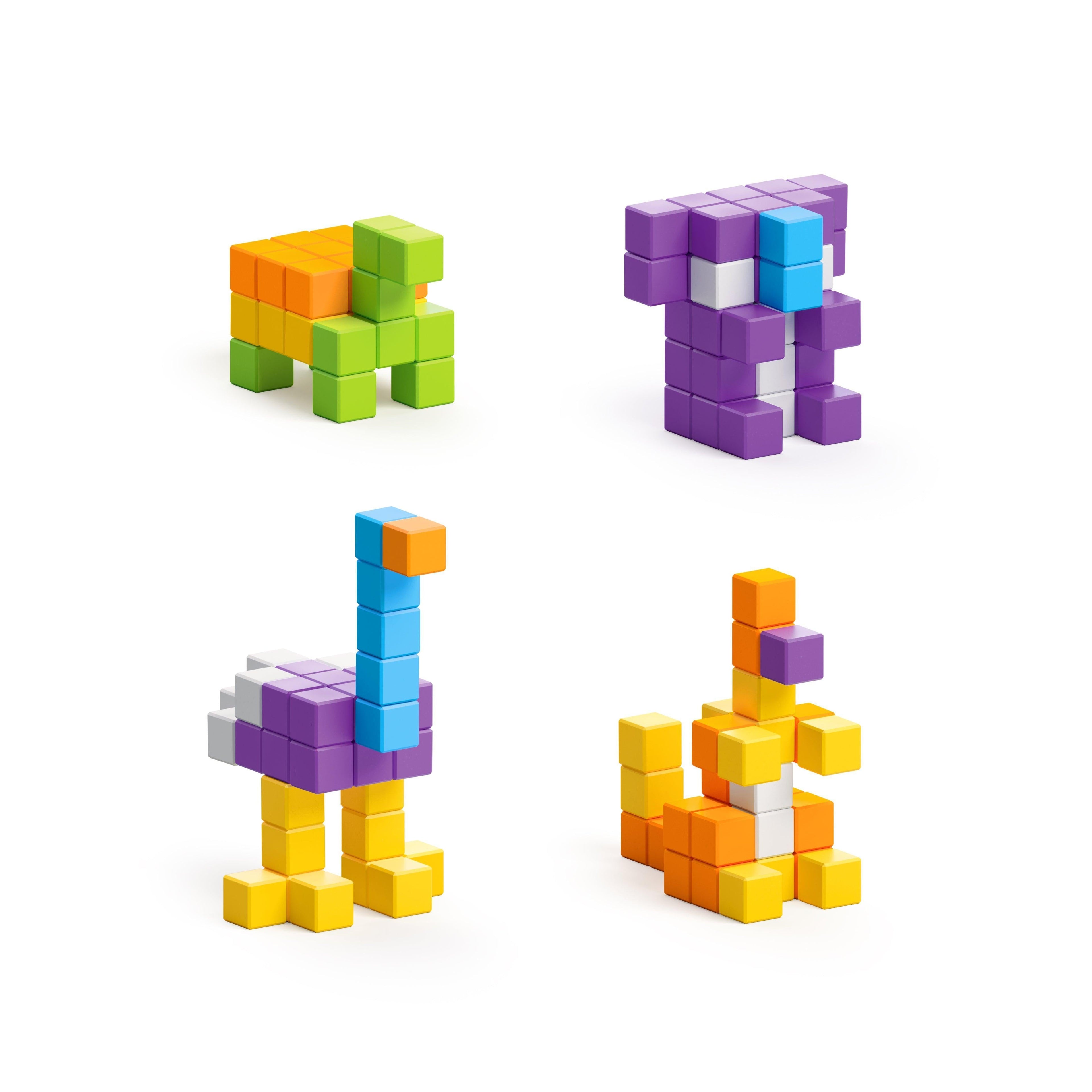 SECURE-IT🔒 PIXEL-ART STEM BUILDING KIT (SAFARI EDITION).