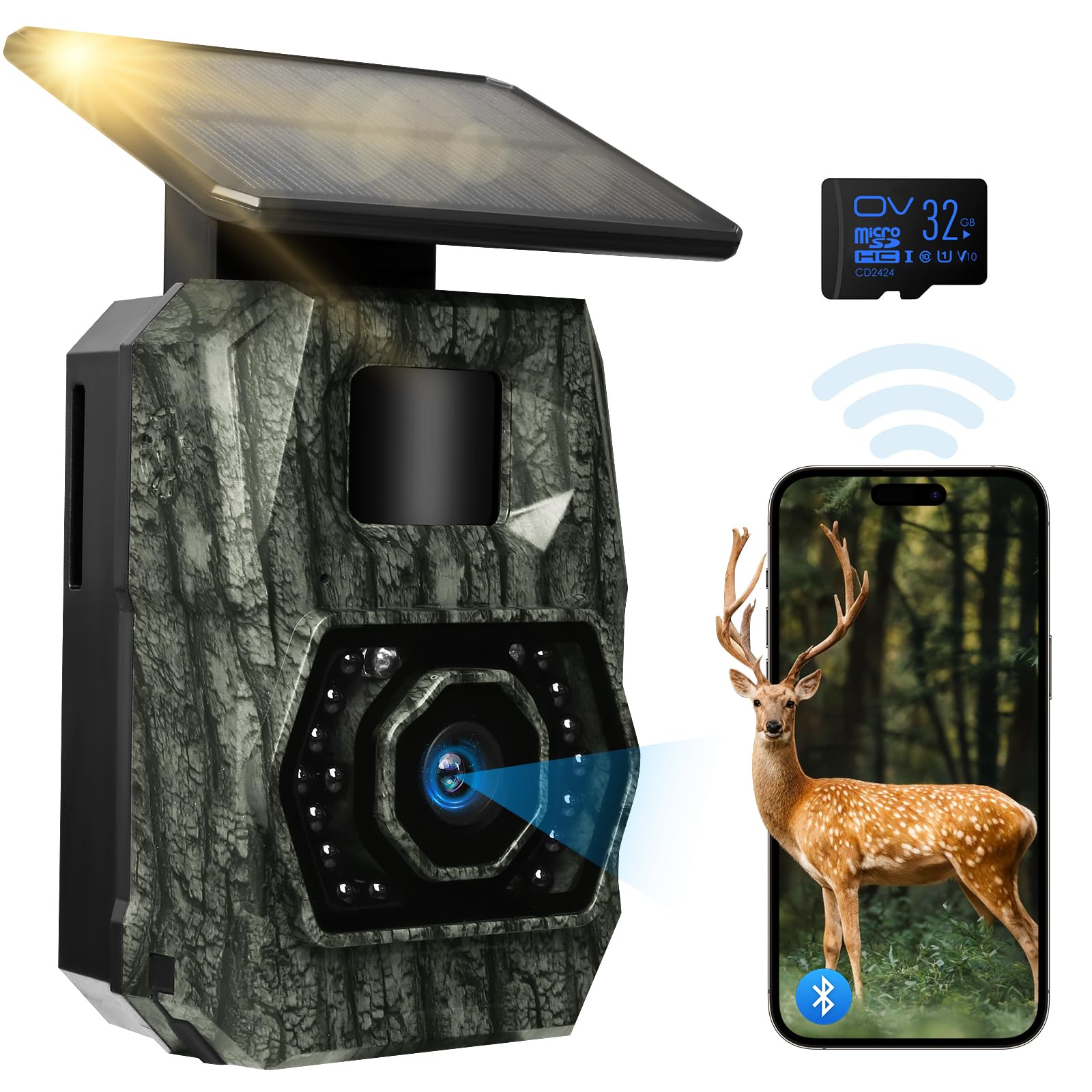 Secure-IT🔐 MAXDONE 48MP Solar WiFi Trail & Security Camera Bundle