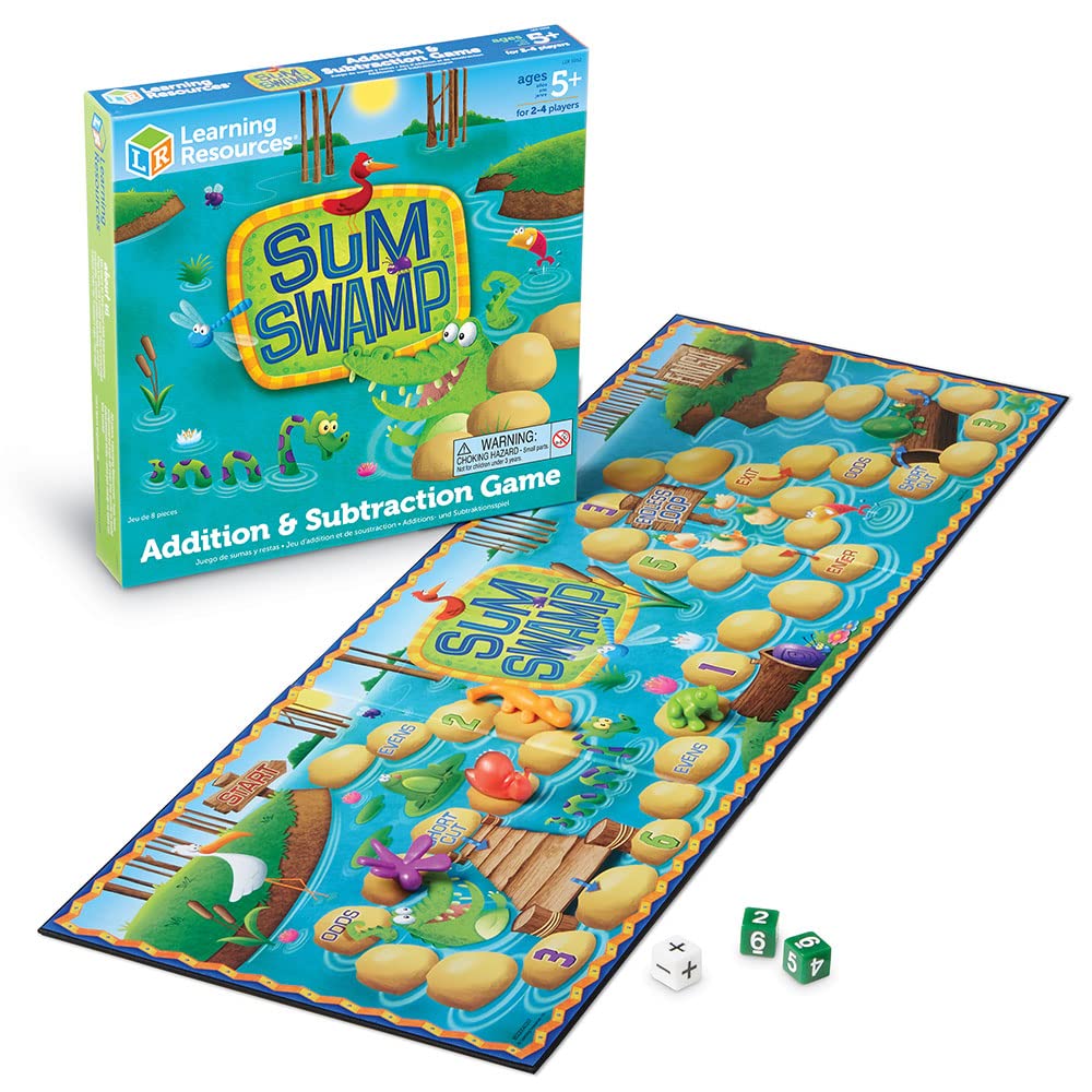 Secure-IT🔐Secure-IT🔒 Ms. Mary’s Sum Swamp: Addition & Subtraction Adventure Board Game