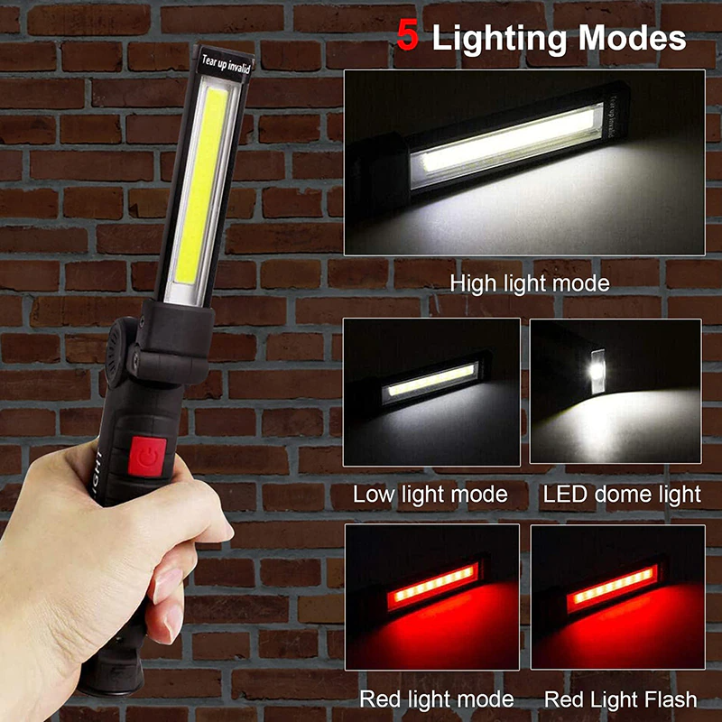 Secure-IT🔐 Professional Magnetic 360° Rechargeable LED COB Work Light Suite