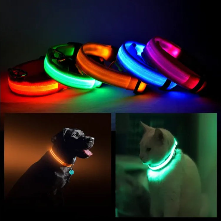 Secure-IT🔐 LED Night-Vision Safety Halo Pet Collar