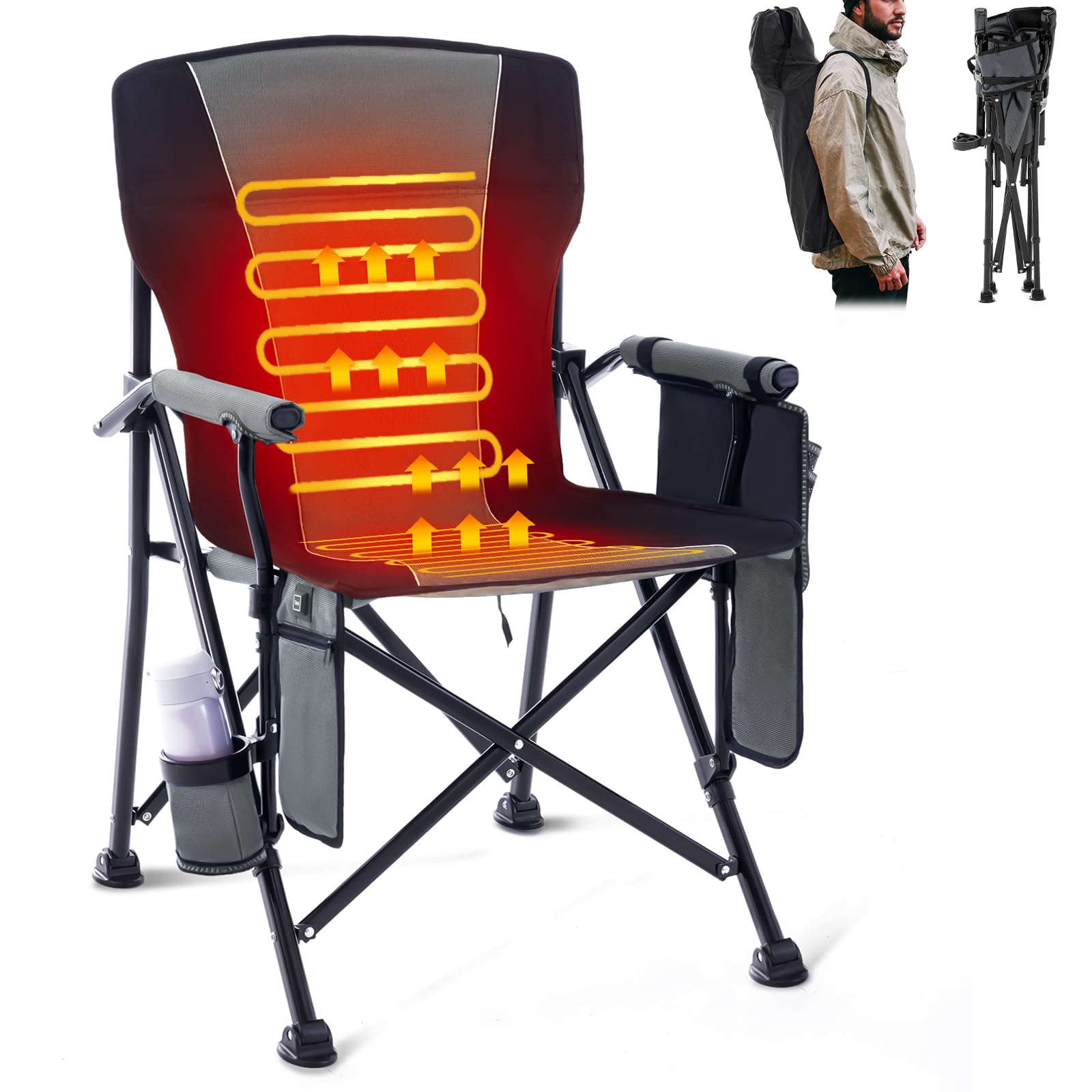 Secure-IT🔐 'Thermal-Throne' 3-Level Heated Outdoor Comfort Chair