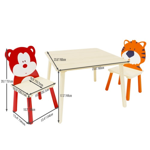 Secure-IT🔒Premium Solid Wood Children's Learning Table & 2 Chair Set