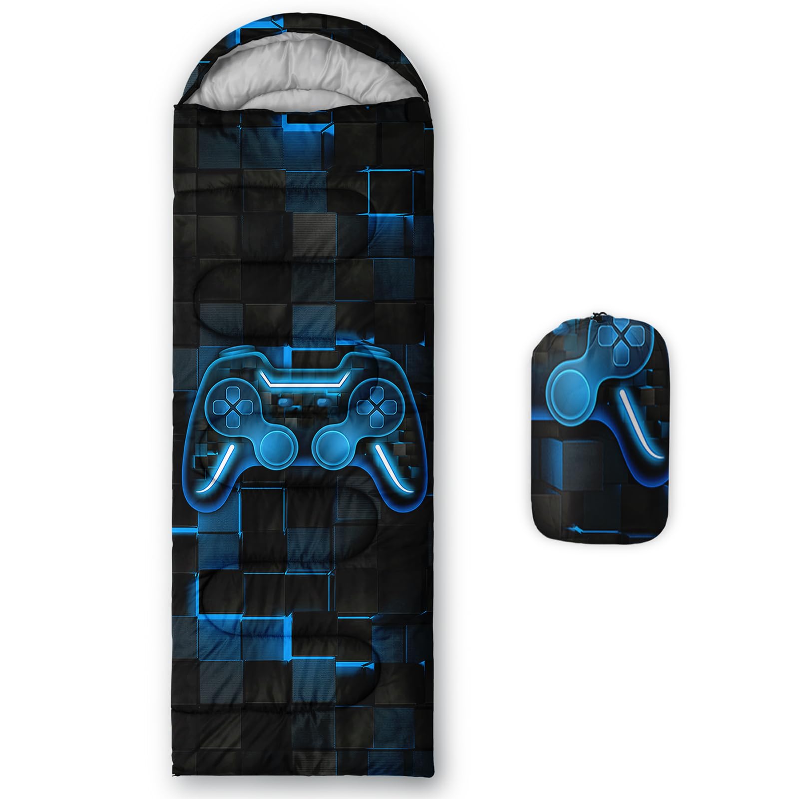 Secure-IT🔐 Axolotl Gamepad 3-Season Waterproof Sleeping Bag