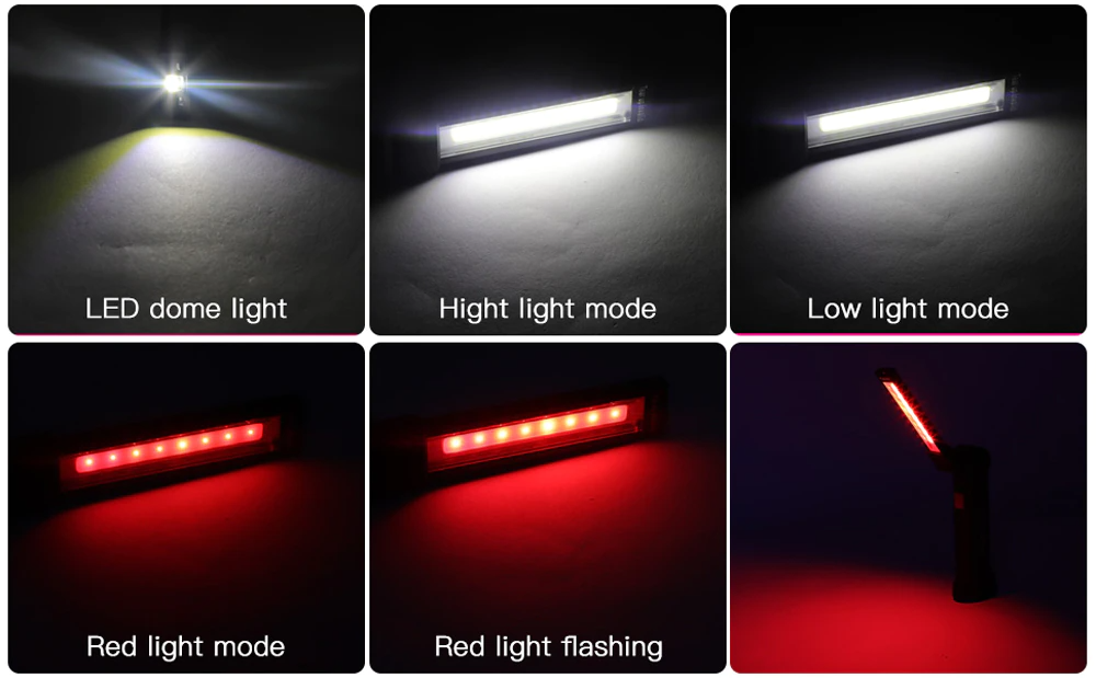 Secure-IT🔐 Professional Magnetic 360° Rechargeable LED COB Work Light Suite