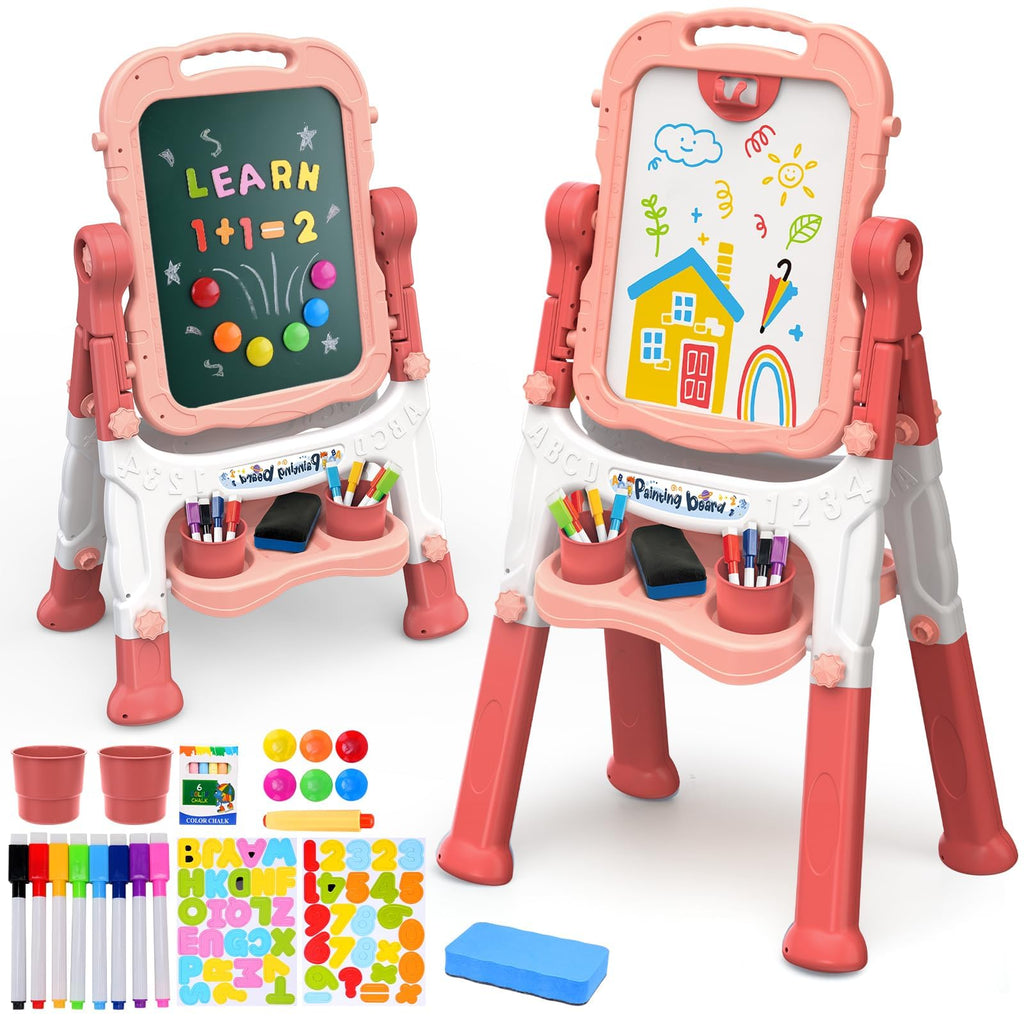 Secure-IT🔒Tiny Tumblers 2-in-1 Magnetic Art Easel & Activity Center