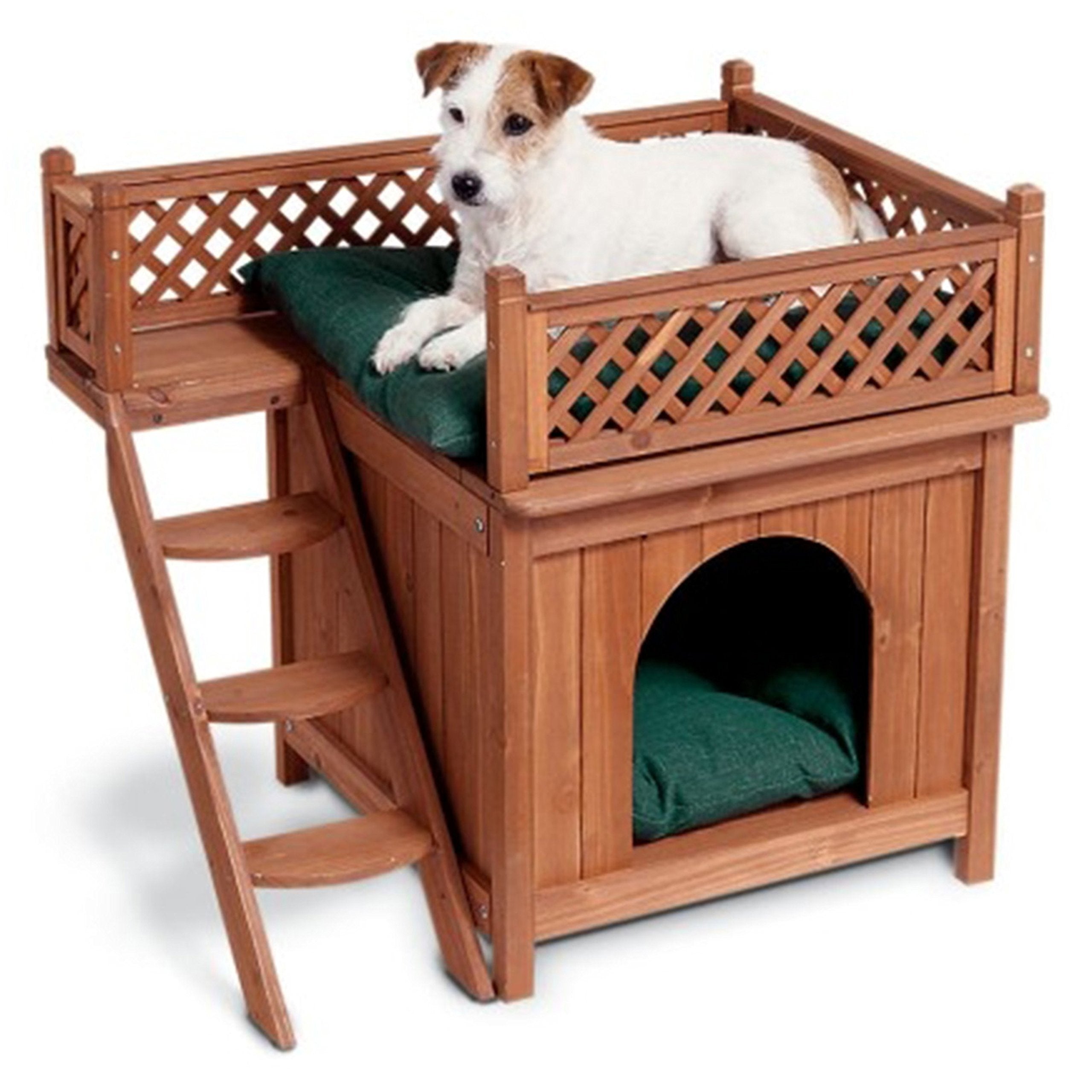 Secure-IT🔐 Merry Pet Wood "Room with a View" Multi-Level Shelter