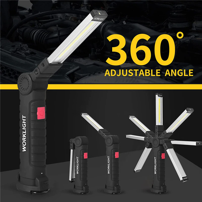 Secure-IT🔐 Professional Magnetic 360° Rechargeable LED COB Work Light Suite