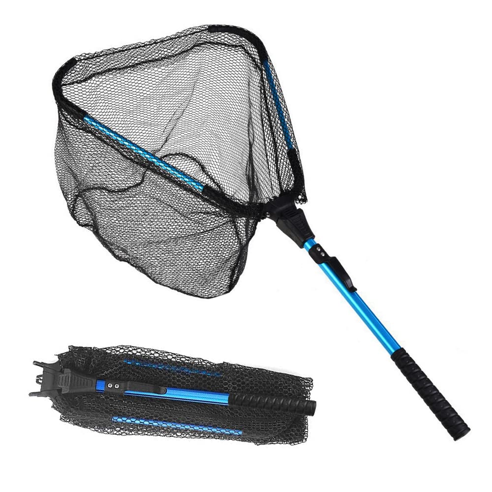 Secure-IT🔐 LBW Collapsible Rubber Fishing Net for Kayaks & Boats