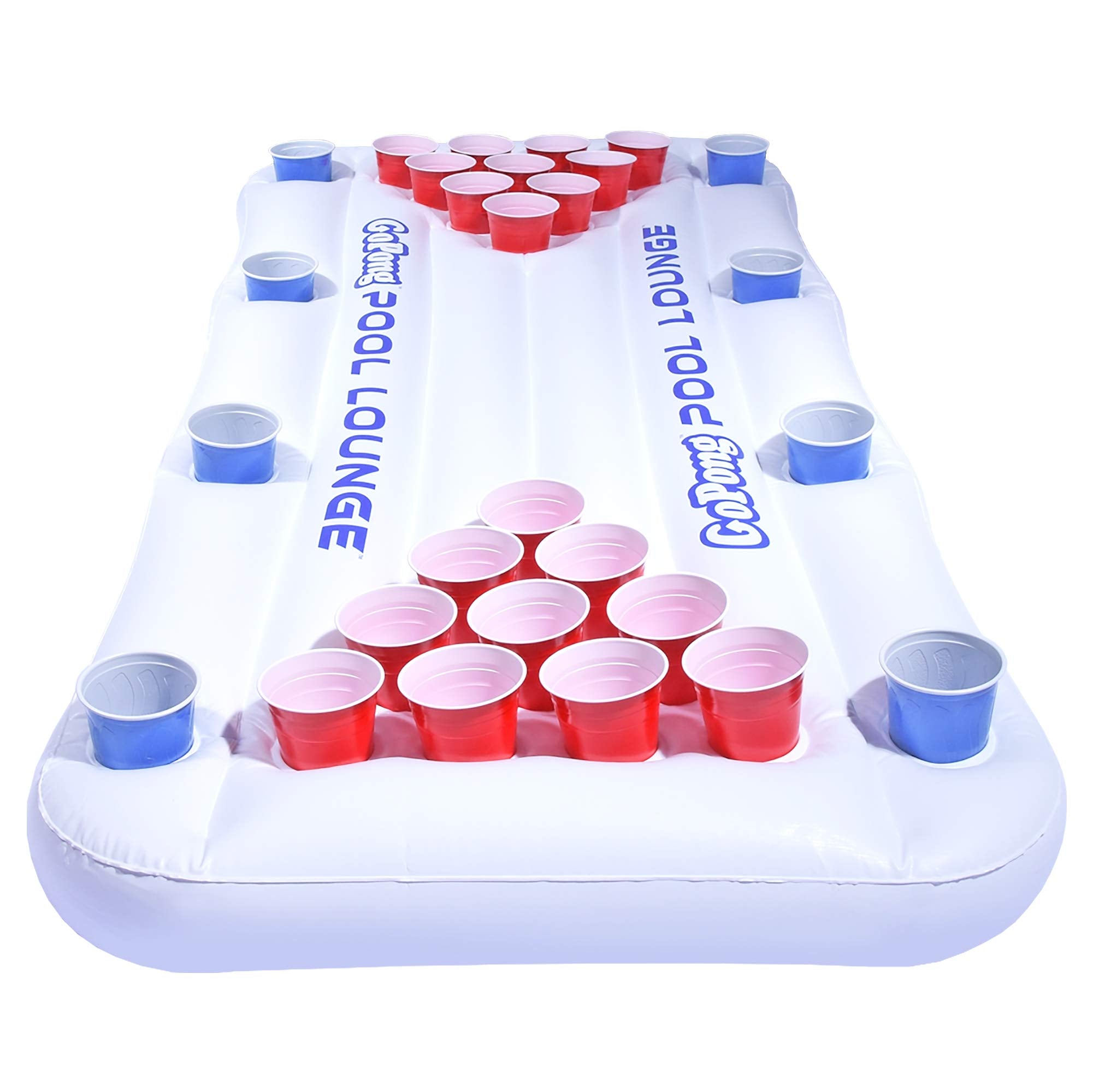 Secure-IT🔐 GoPong 6-Foot Inflatable Floating Beer Pong Table & Pool Lounge
