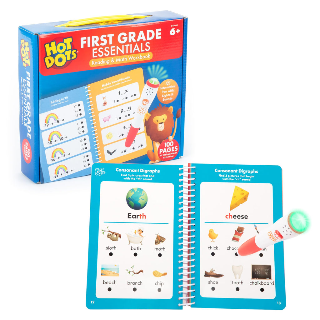 Secure-IT🔐 Ms. Mary’s Hot Dots 1st Grade Mastery: Interactive Math & Reading System
