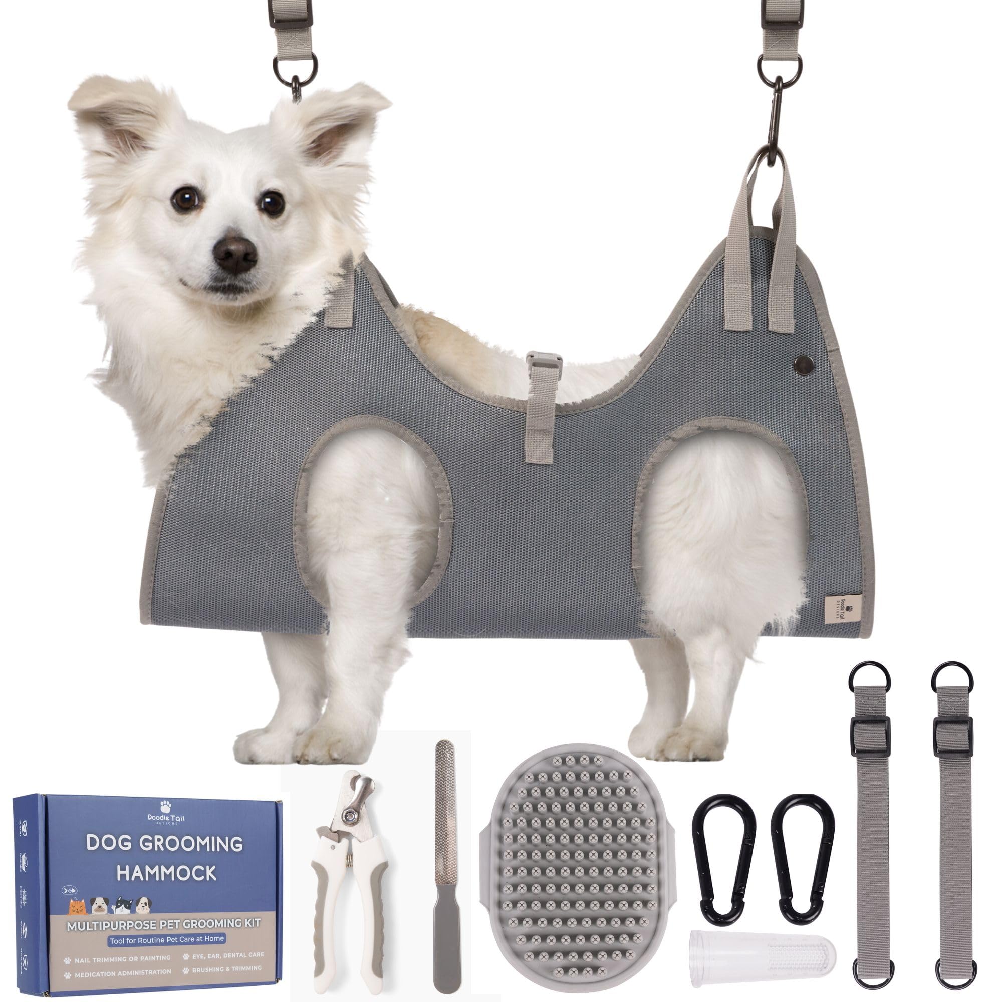 Secure-IT🔐 Professional Medium Pet Grooming Hammock & Safety Sling Kit