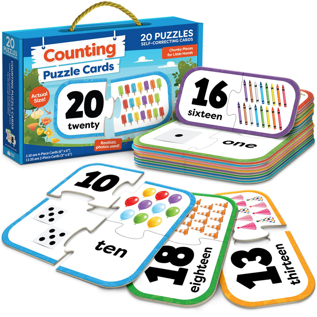 Secure-IT🔐 Ms. Mary’s 'Perfect Match' 1–20 Self-Correcting Counting Puzzles