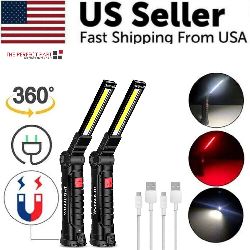 Secure-IT🔐 Professional Magnetic 360° Rechargeable LED COB Work Light Suite