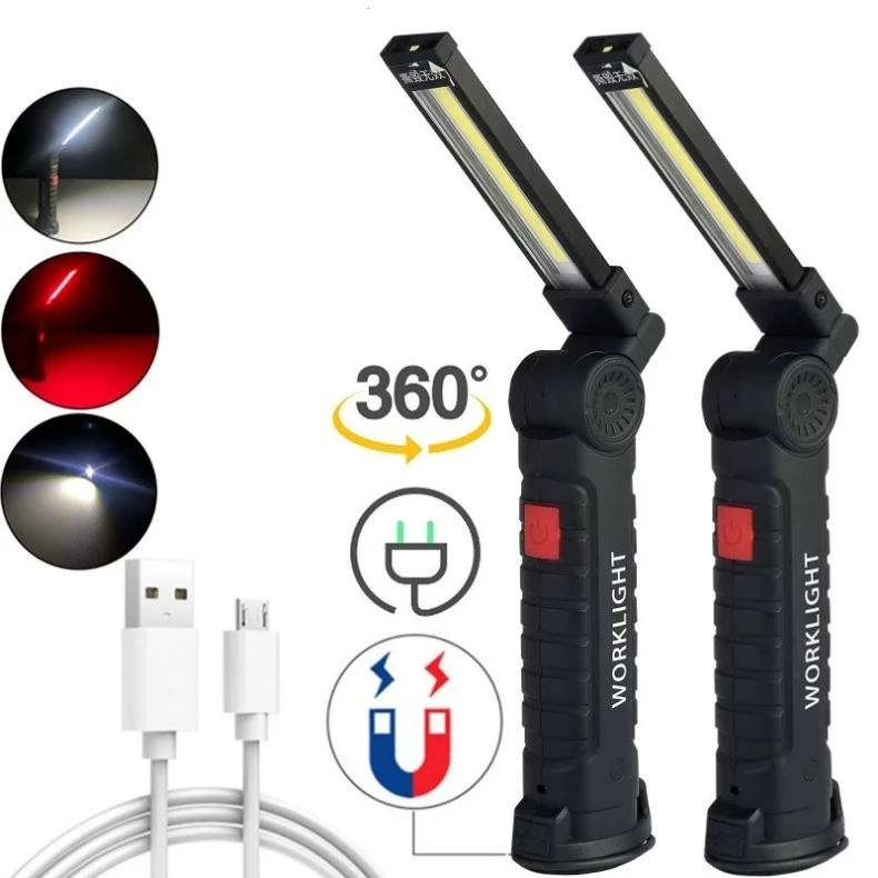 Secure-IT🔐 Professional Magnetic 360° Rechargeable LED COB Work Light Suite