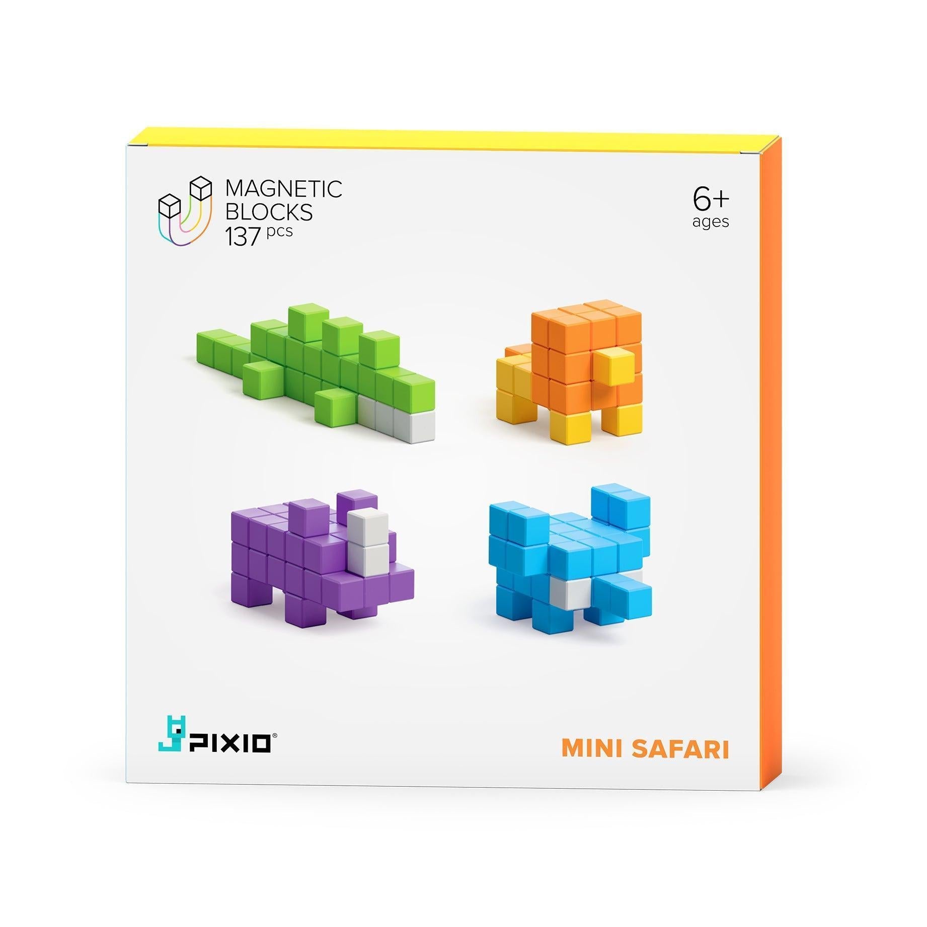 SECURE-IT🔒 PIXEL-ART STEM BUILDING KIT (SAFARI EDITION).