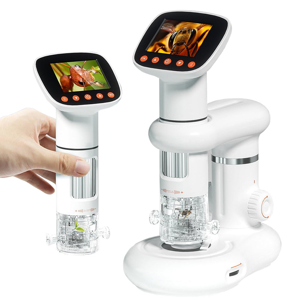 Secure-IT🔒Ms. Mary Math Junior Explorer: Handheld Digital Microscope with 2" Screen & USB Rechargeable