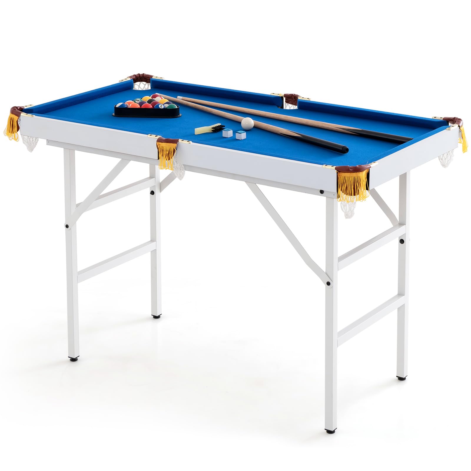 Secure-IT🔐 Ms. Mary Math 48" Portable Folding Billiards Table Complete Set (Blue)