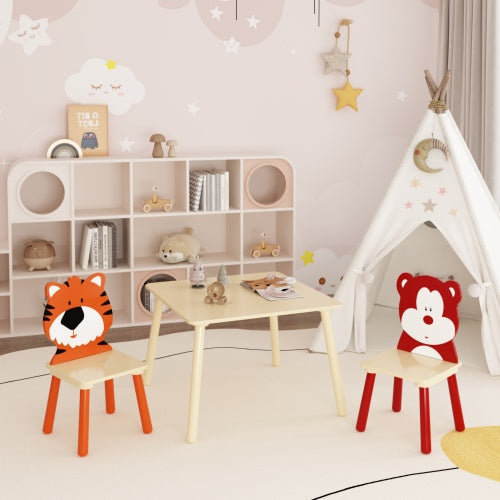 Secure-IT🔒Premium Solid Wood Children's Learning Table & 2 Chair Set