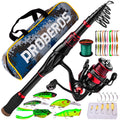 Secure-IT🔐 PROBERDS 5.9FT Carbon Fiber Telescopic Fishing Rod & Reel Combo
