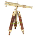 Secure-IT🔒Ms. Mary Math Heritage Collection: 9-Inch Vintage Brass Nautical Telescope with Wooden Tripod