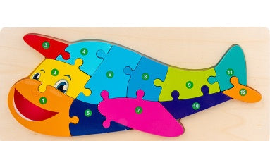 Secure-IT🔒 Color Coded Wooden Animal Number Puzzle