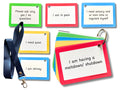 Secure-IT🔒Expressive Communication Flash Cards with Travel Lanyard